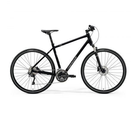 Merida CROSSWAY 500 lesklý čierny(matný strieborný)