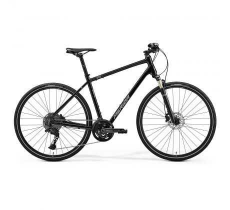 Merida CROSSWAY 700 lesklý čierny(strieborný) 2024