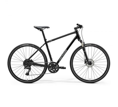 Merida CROSSWAY 300 lesklý čierny(strieborný) 2025