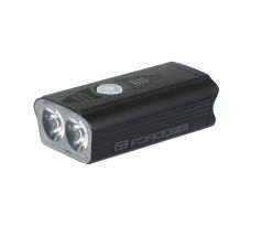 Predné svetlo FORCE DIVER 900 LM, USB, čierne