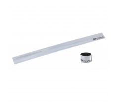 Samonavíjací reflexný pásik Force 38 cm strieborný