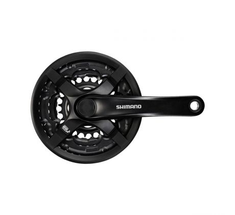 Stred Shimano FC-TY501 170mm 48/38/28z. 6/7/8-k. čierny s krytom na štvorhran
