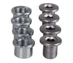 Skrutka + matka na prevodník Shimano FC-T4060/T521 M8x8,5mm