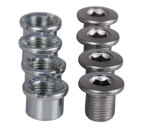 Skrutka + matka na prevodník Shimano FC-T4060/T521 M8x8,5mm