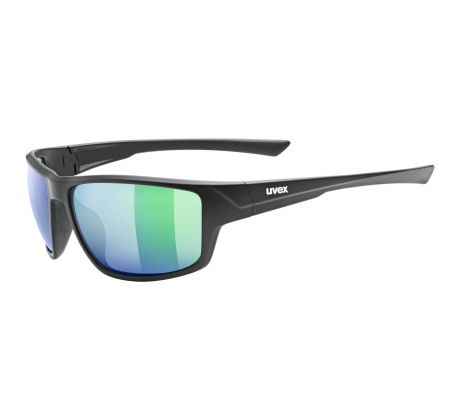 Okuliare UVEX sportstyle 230 black matt/mirror green